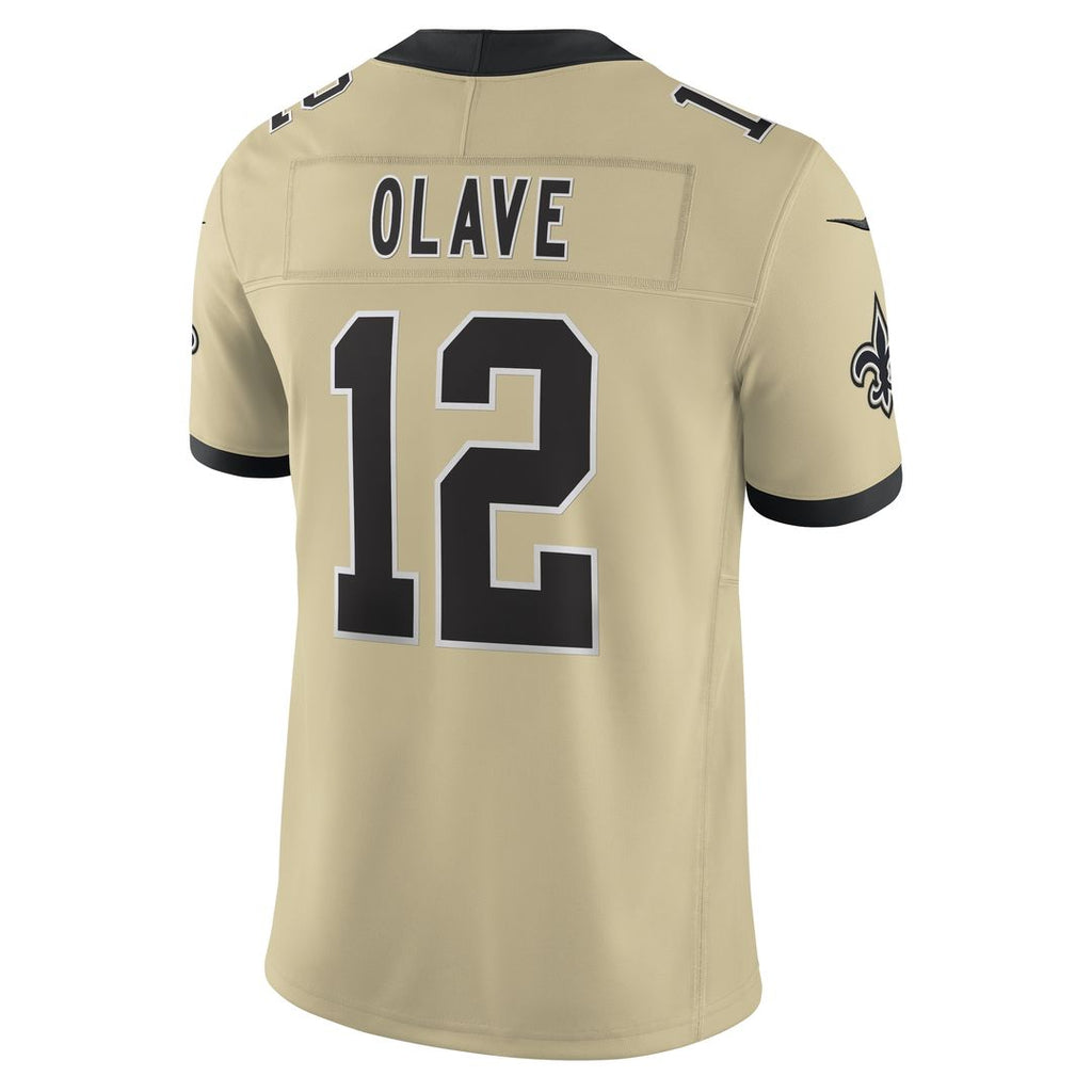 Chris Olave New Orleans Saints Nike Gameday Golds Alternate Vapor F.U.S.E. Limited Jersey - Gold Official NFL Team Apparel Football Fan Gear