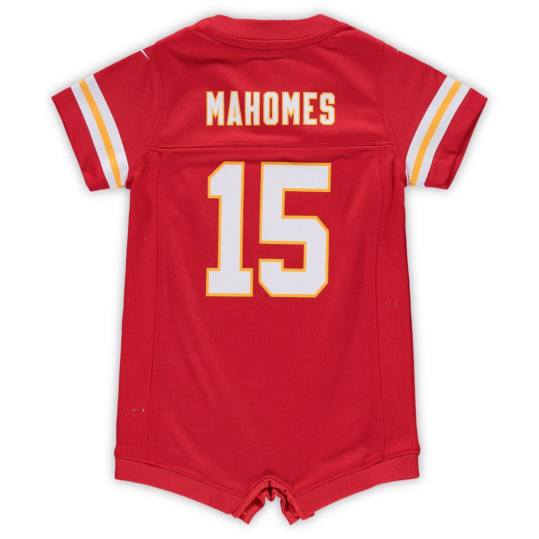Patrick Mahomes Kansas City Chiefs Nike Infant Romper Jersey - Red Official NFL Team Apparel Football Fan Gear