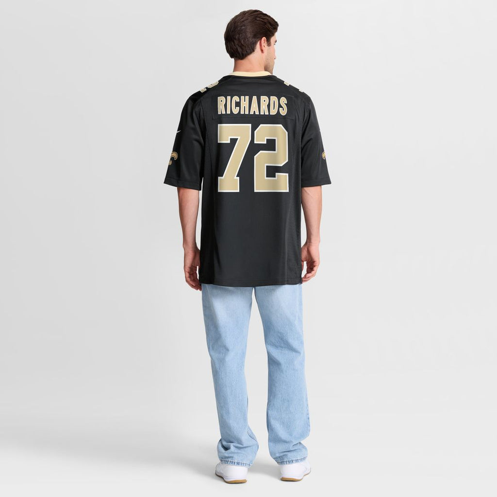Asim Richards New Orleans Saints Nike Team Game Jersey - Black Official NFL Team Apparel Football Fan Gear