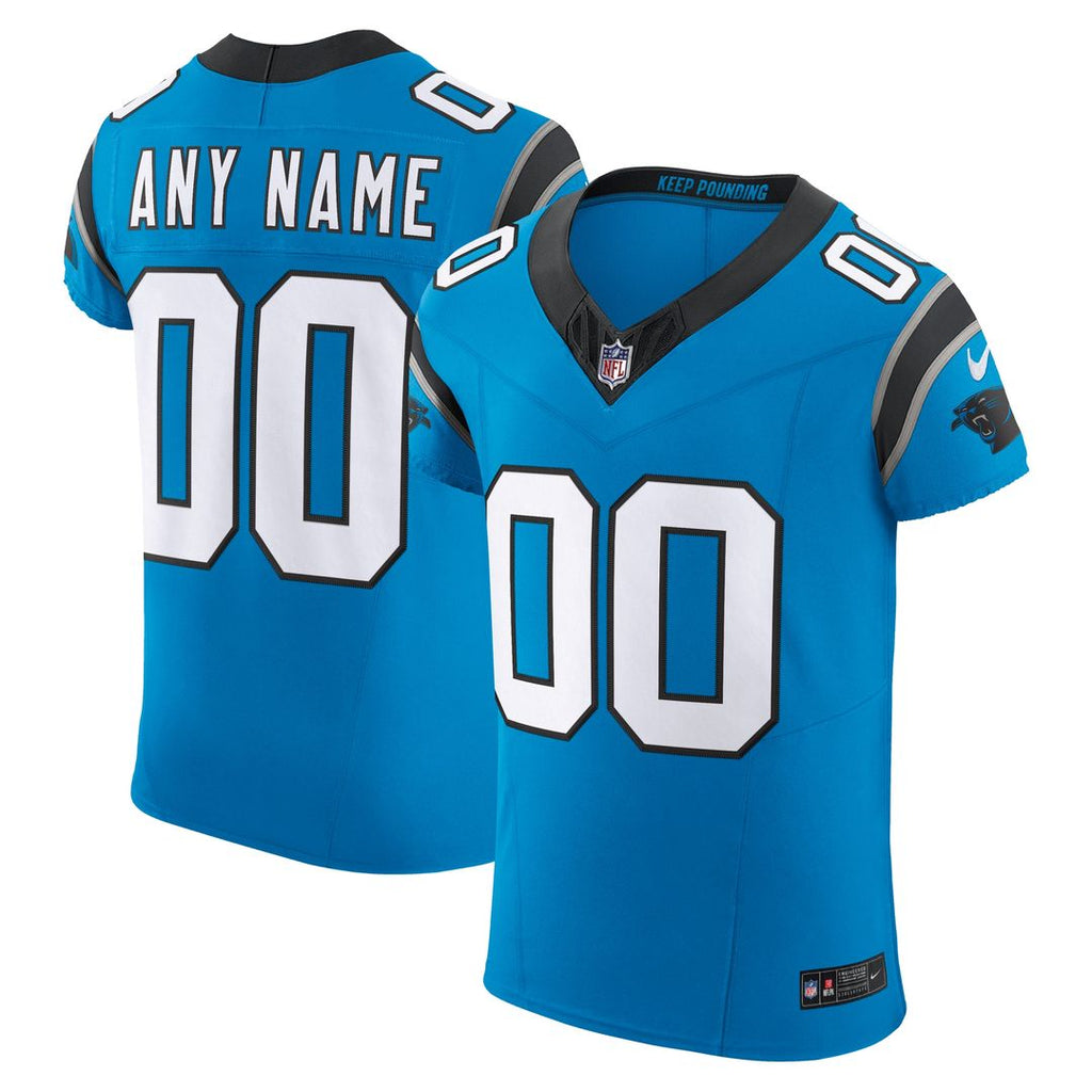 Carolina Panthers Nike Vapor F.U.S.E. Elite Custom Jersey - Blue Official NFL Team Apparel Football Fan Gear