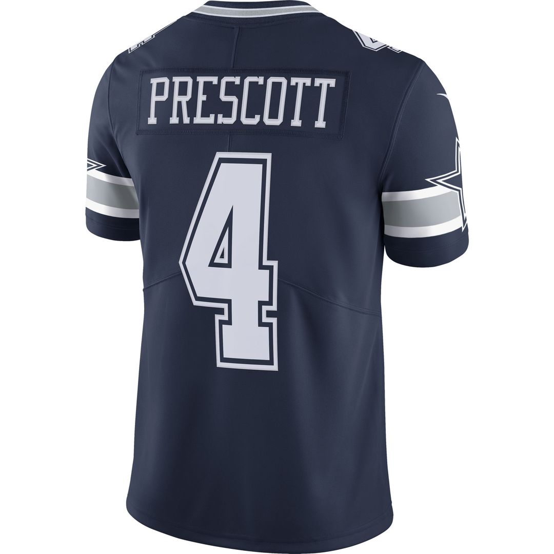 Dak Prescott Dallas Cowboys Nike Vapor Limited Player Jersey - Navy Official NFL Team Apparel Football Fan Gear
