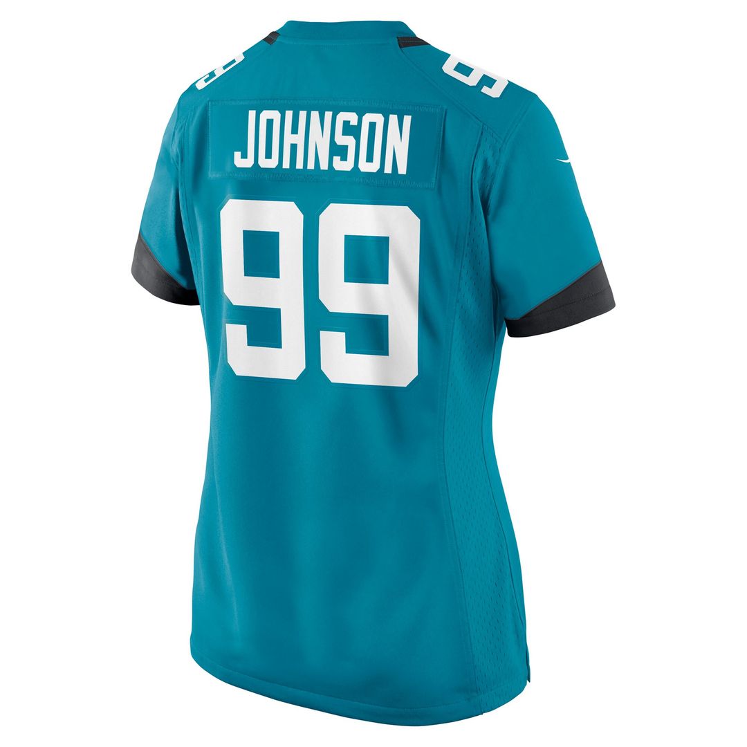 Austin Johnson Jacksonville Jaguars Nike Women's Team Game Jersey - Teal Official NFL Team Apparel Football Fan Gear