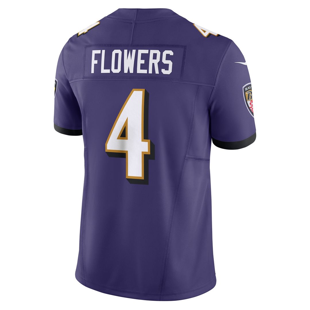 Zay Flowers Baltimore Ravens Nike Alternate Vapor F.U.S.E. Limited Jersey - Black Official NFL Team Apparel Football Fan Gear