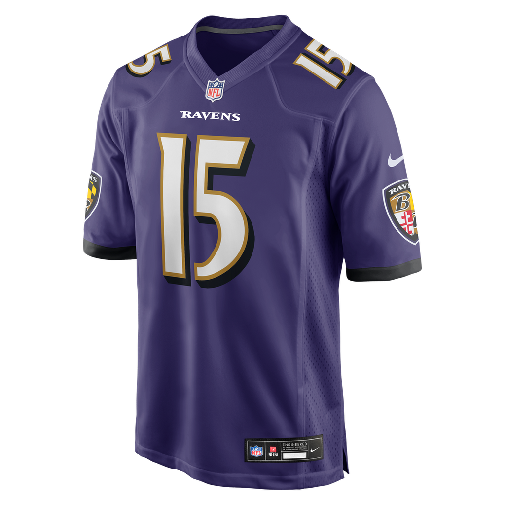 Cooper Rush Baltimore Ravens Nike Team Game Jersey - Purple Official NFL Team Apparel Football Fan Gear