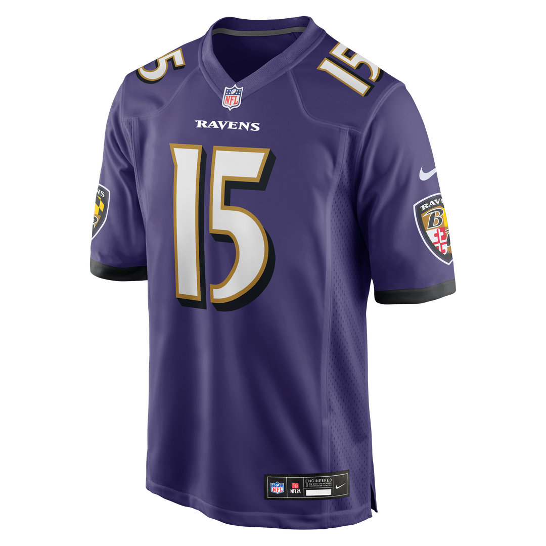 Cooper Rush Baltimore Ravens Nike Team Game Jersey - Purple Official NFL Team Apparel Football Fan Gear