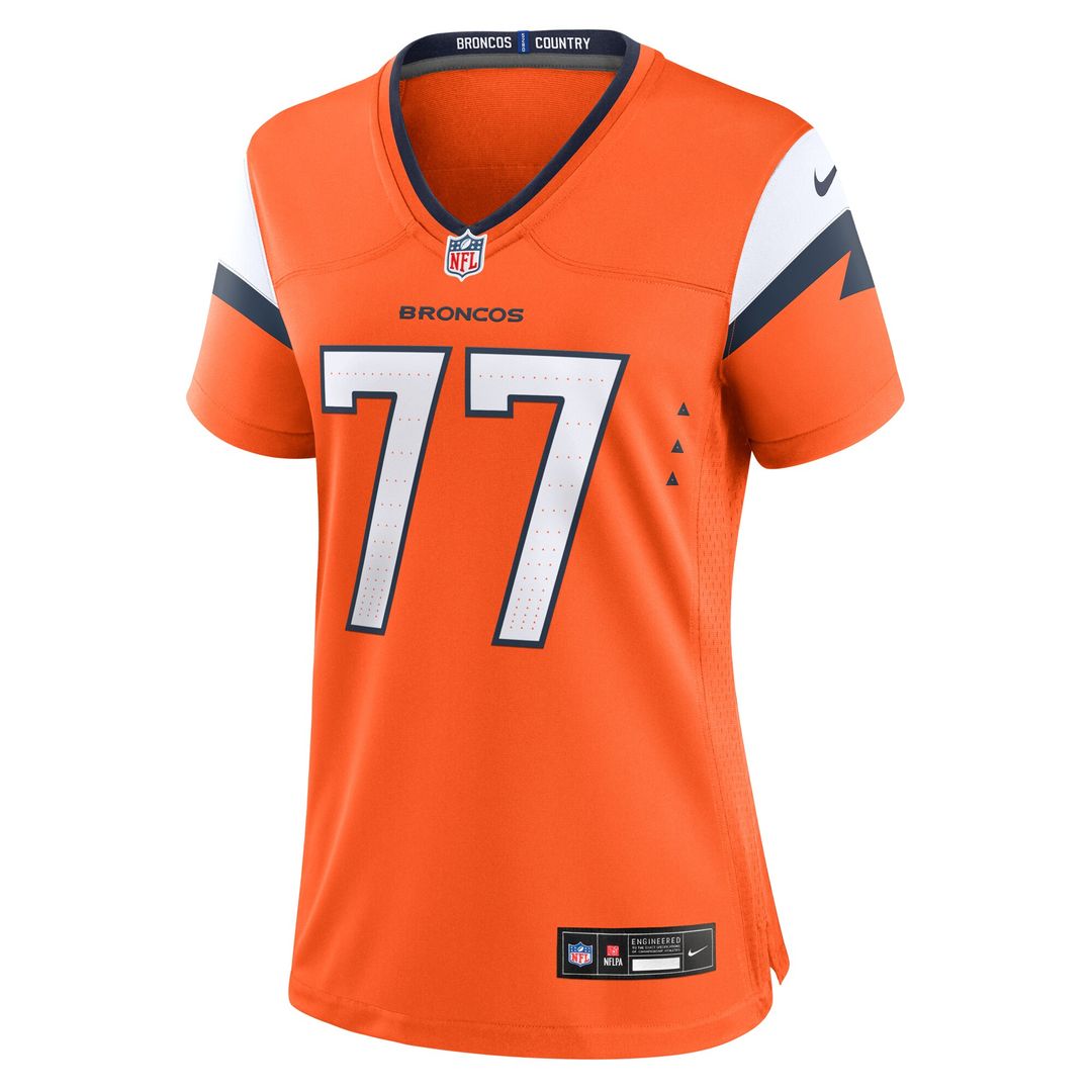 Quinn Meinerz Denver Broncos Nike Women's Team Game Jersey - Orange Official NFL Team Apparel Football Fan Gear