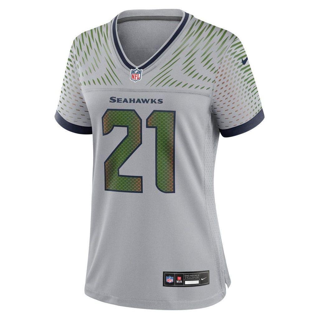 Devon Witherspoon Seattle Seahawks Nike Women's 2025 Rivalries Collection Game Jersey - Wolf Gray Official NFL Team Apparel Football Fan Gear