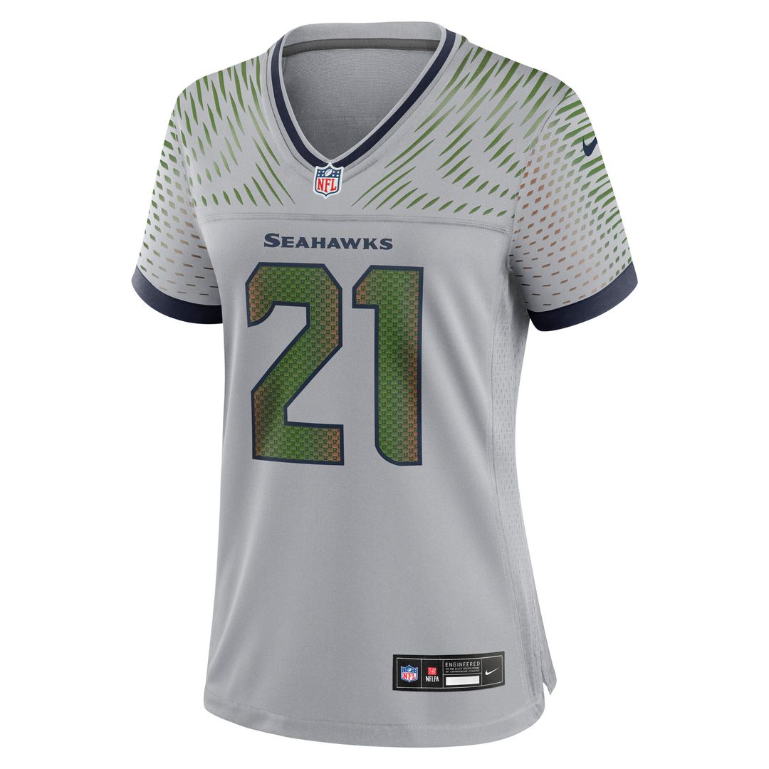 Devon Witherspoon Seattle Seahawks Nike Women's 2025 Rivalries Collection Game Jersey - Wolf Gray Official NFL Team Apparel Football Fan Gear