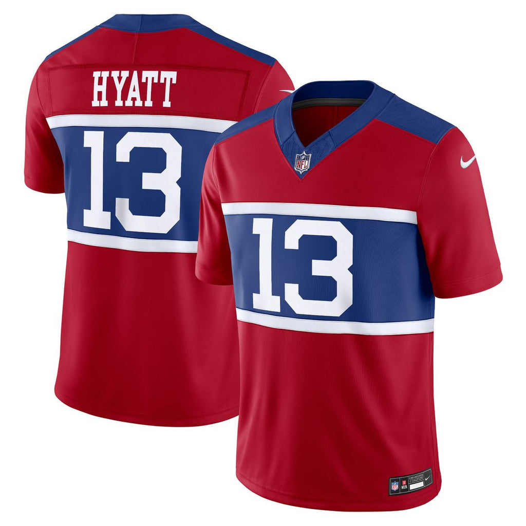 Jalin Hyatt New York Giants Nike Alternate Vapor F.U.S.E. Limited Jersey - Century Red Official NFL Team Apparel Football Fan Gear