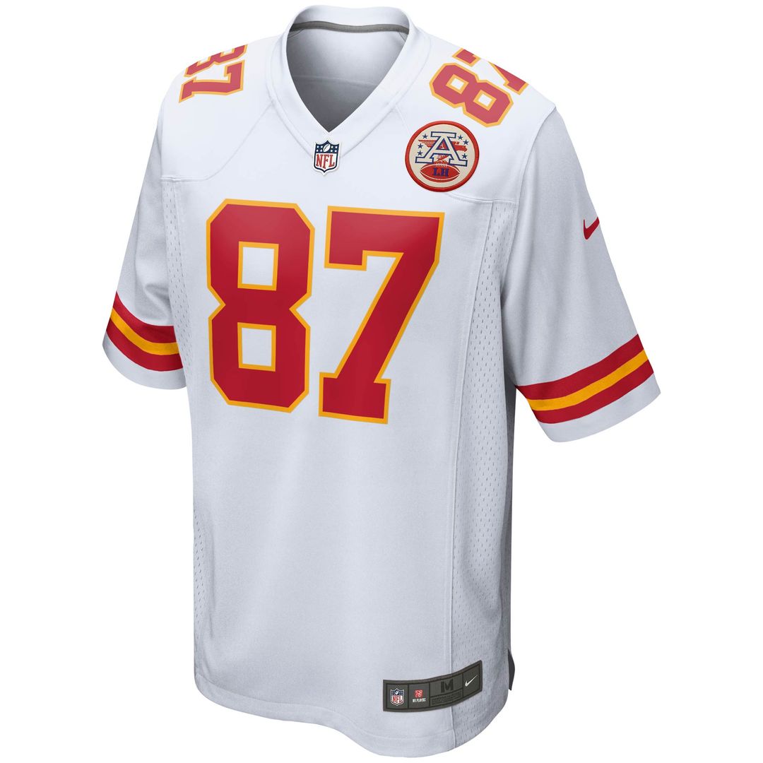 Travis Kelce Kansas City Chiefs Nike Youth Game Jersey - White Official NFL Team Apparel Football Fan Gear