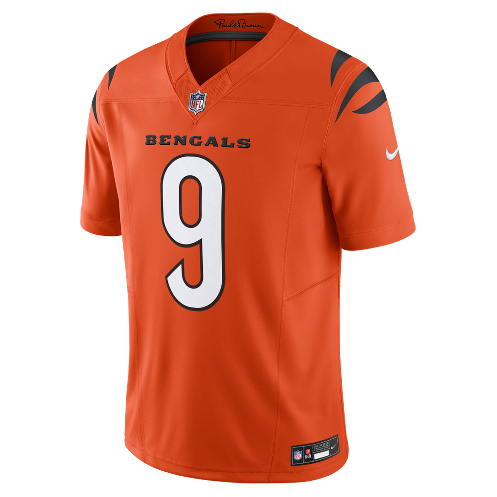 Joe Burrow Cincinnati Bengals Nike Vapor F.U.S.E. Limited Jersey - Orange Official NFL Team Apparel Football Fan Gear