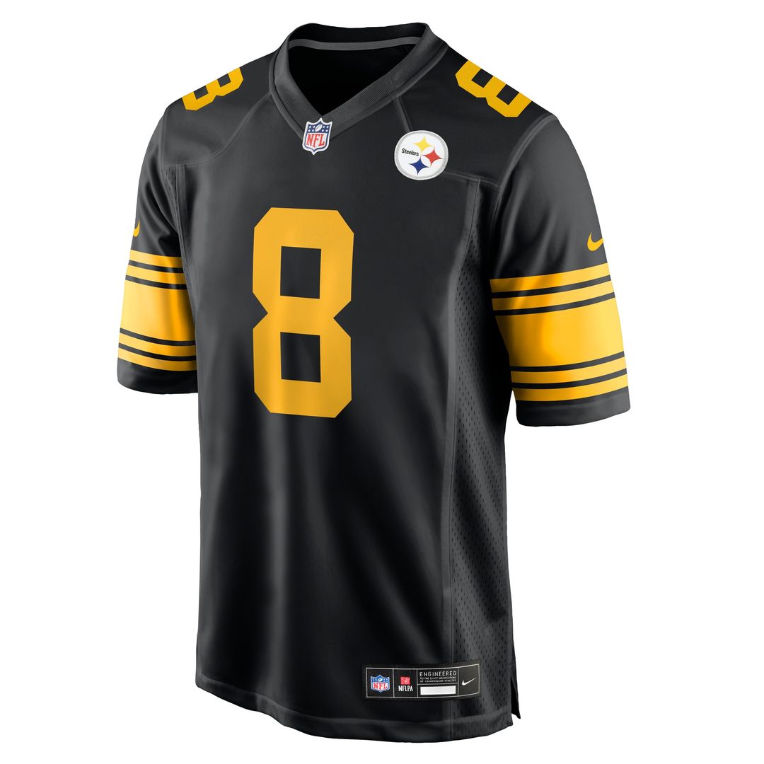 Aaron Rodgers Pittsburgh Steelers Nike Alternate Game Jersey - Black Official NFL Team Apparel Football Fan Gear
