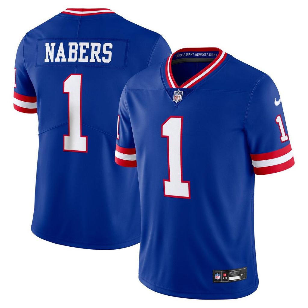 Malik Nabers New York Giants Nike Alternate 2 Legacy Vapor Untouchable Limited Jersey - Royal Official NFL Team Apparel Football Fan Gear