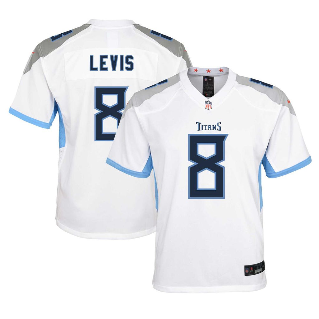 Will Levis Tennessee Titans Nike Youth Game Jersey - White Official NFL Team Apparel Football Fan Gear