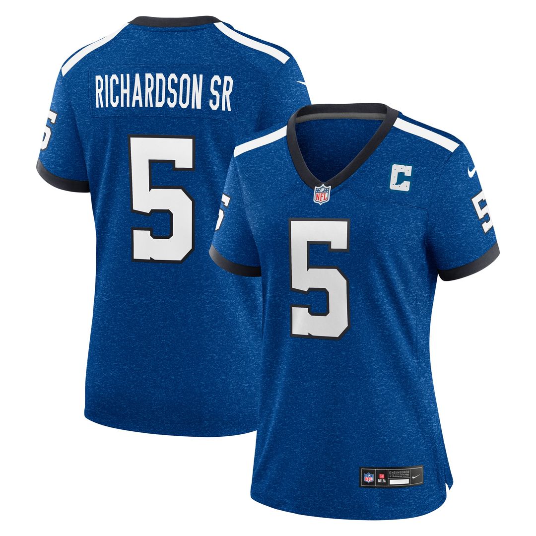 Anthony Richardson Sr. Indianapolis Colts Nike Women's Alternate Indiana Nights Game Jersey - Royal Official NFL Team Apparel Football Fan Gear