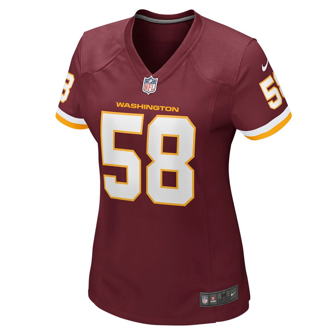 Shaka Toney Washington Football Team Nike Women's Game Jersey - Burgundy Official NFL Team Apparel Football Fan Gear