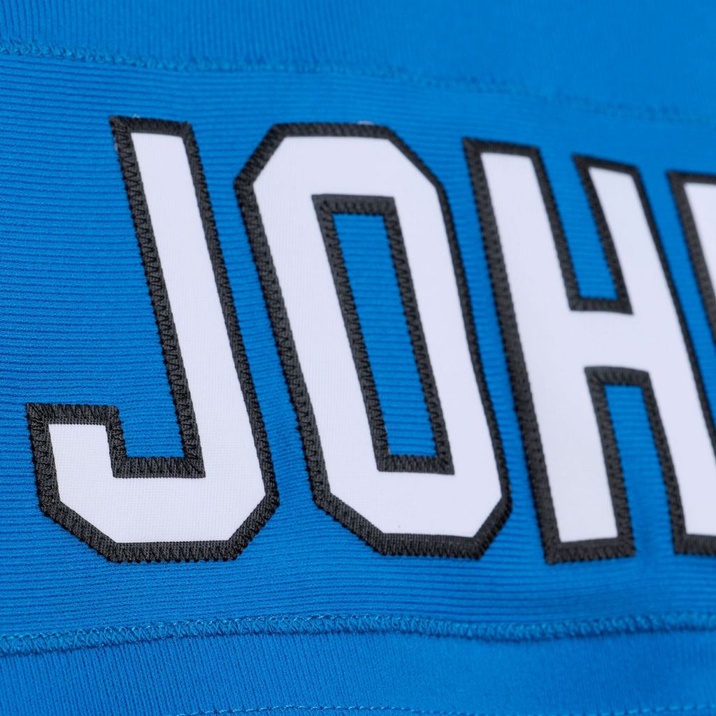 Calvin Johnson Detroit Lions Mitchell & Ness 2007 Legacy Replica Jersey - Blue Official NFL Team Apparel Football Fan Gear