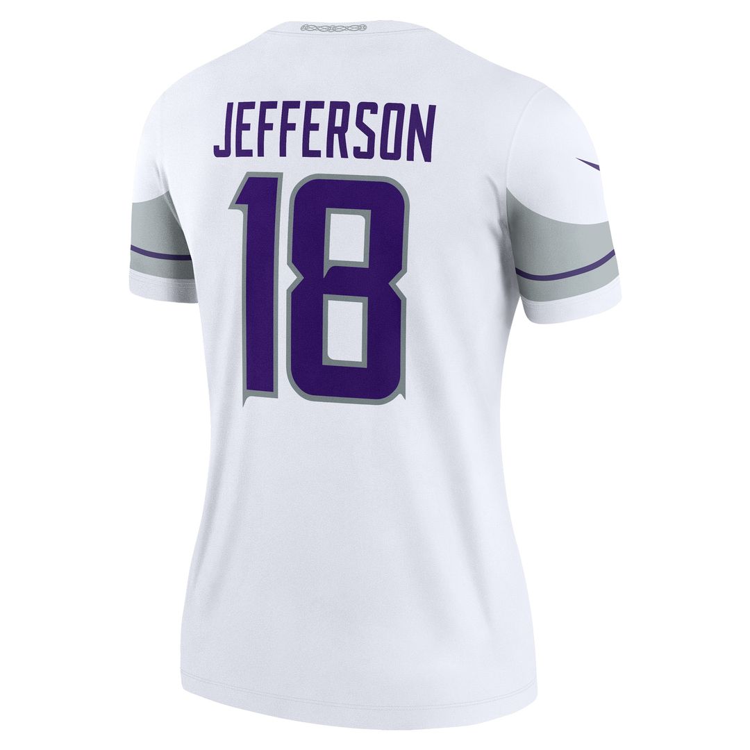 Justin Jefferson Minnesota Vikings Nike Women's Alternate Legend Player Performance Top - Purple NFL Fan Gear Popular Style