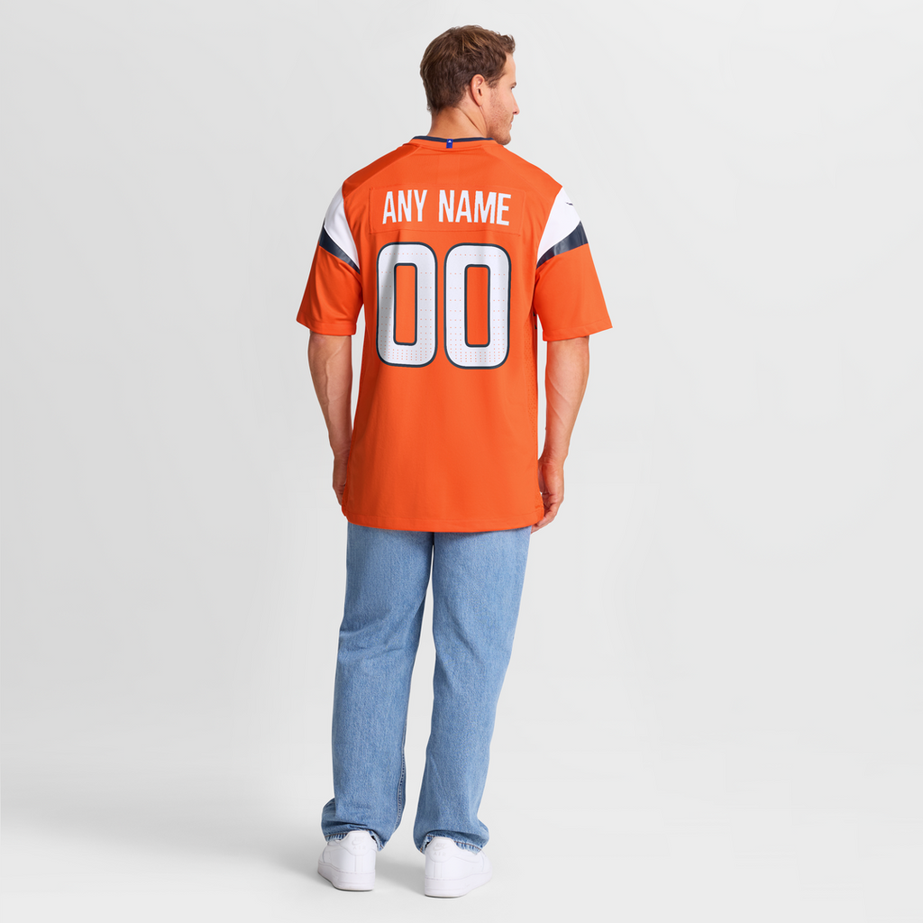 Denver Broncos Nike Custom Game Jersey - White Official NFL Team Apparel Football Fan Gear