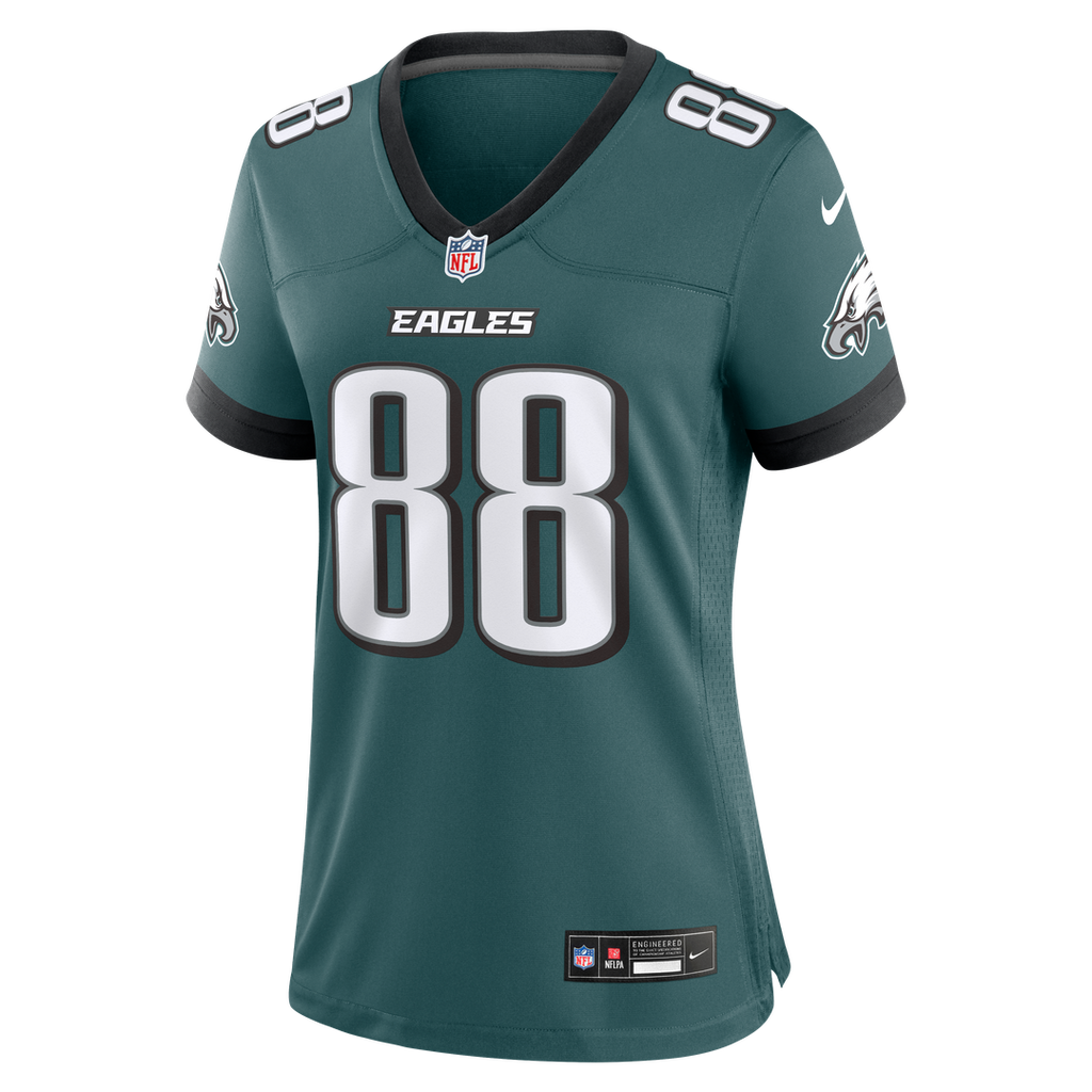 Dallas Goedert Philadelphia Eagles Nike Women's Team Game Jersey - Midnight Green Official NFL Team Apparel Football Fan Gear