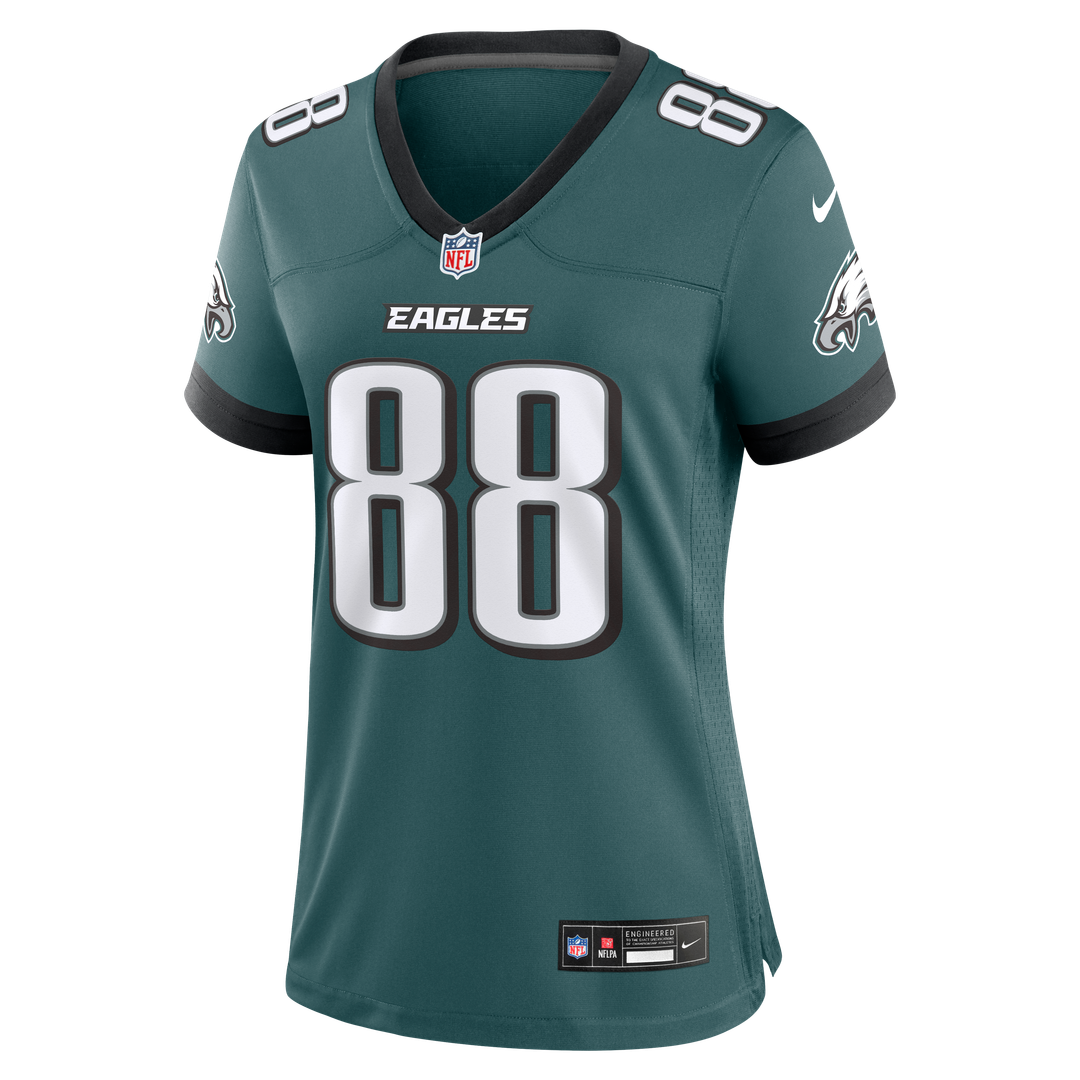 Dallas Goedert Philadelphia Eagles Nike Women's Team Game Jersey - Midnight Green Official NFL Team Apparel Football Fan Gear