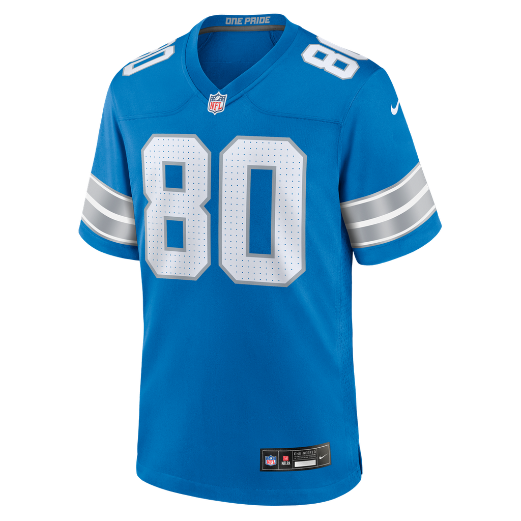 Malik Cunningham Detroit Lions Nike Team Game Jersey - Blue Official NFL Team Apparel Football Fan Gear