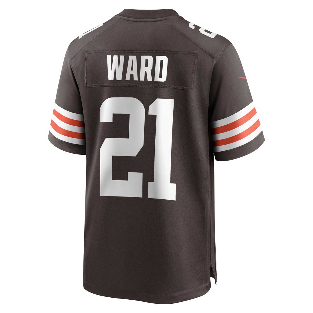Denzel Ward Cleveland Browns Nike Game Jersey - Brown Official NFL Team Apparel Football Fan Gear