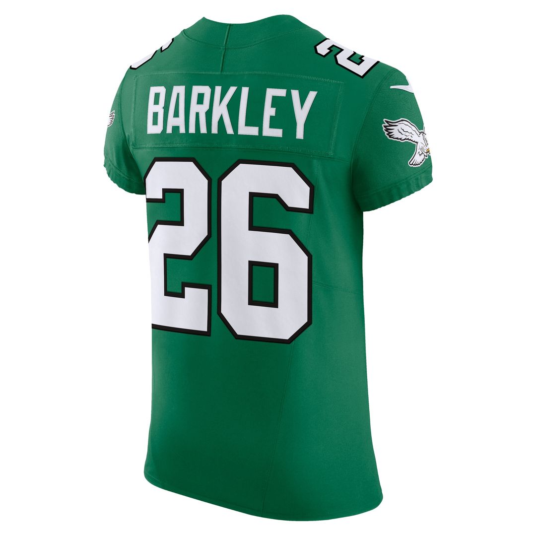 Saquon Barkley Philadelphia Eagles Nike Alternate Vapor F.U.S.E. Elite Jersey - Kelly Green Official NFL Team Apparel Football Fan Gear
