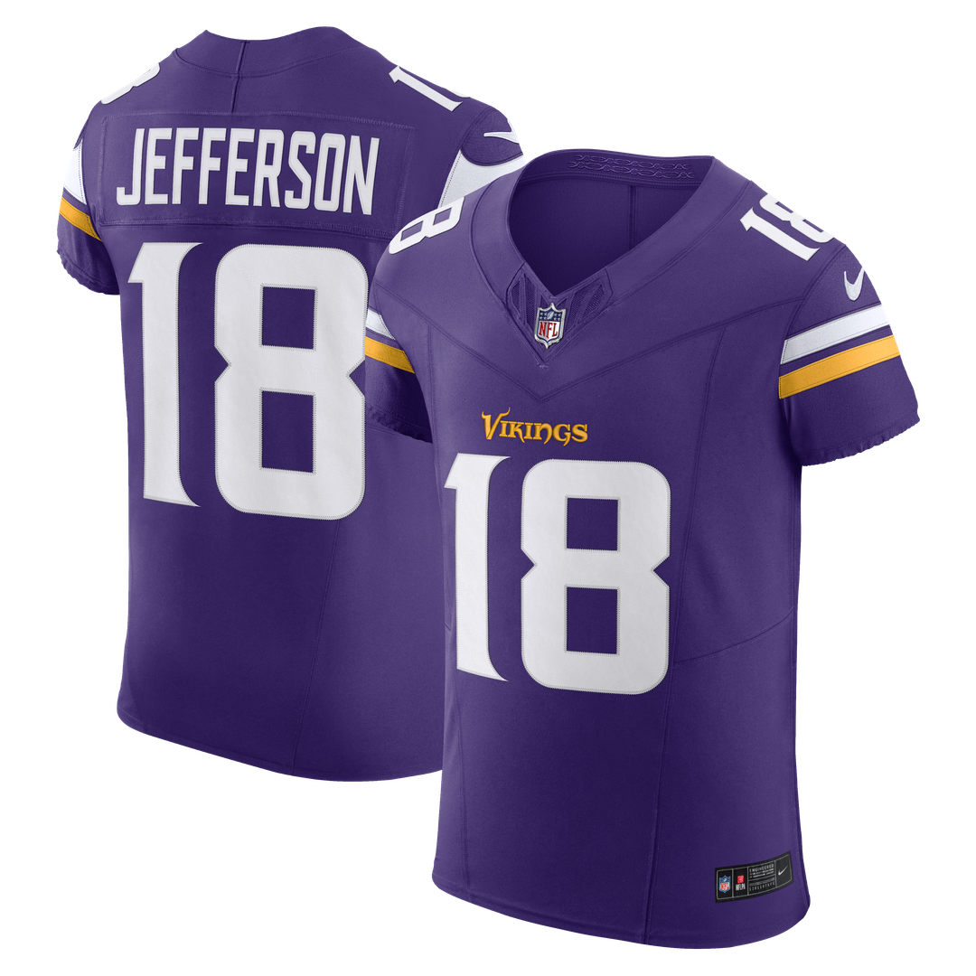 Justin Jefferson Minnesota Vikings Nike Vapor F.U.S.E. Elite Jersey - Purple Official NFL Team Apparel Football Fan Gear
