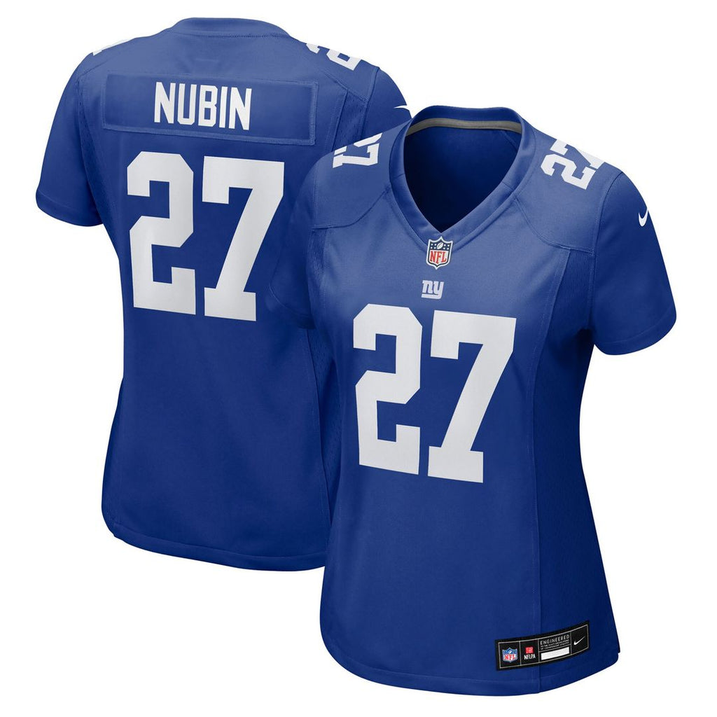 Tyler Nubin New York Giants Nike Women's Team Game Jersey - Royal Official NFL Team Apparel Football Fan Gear
