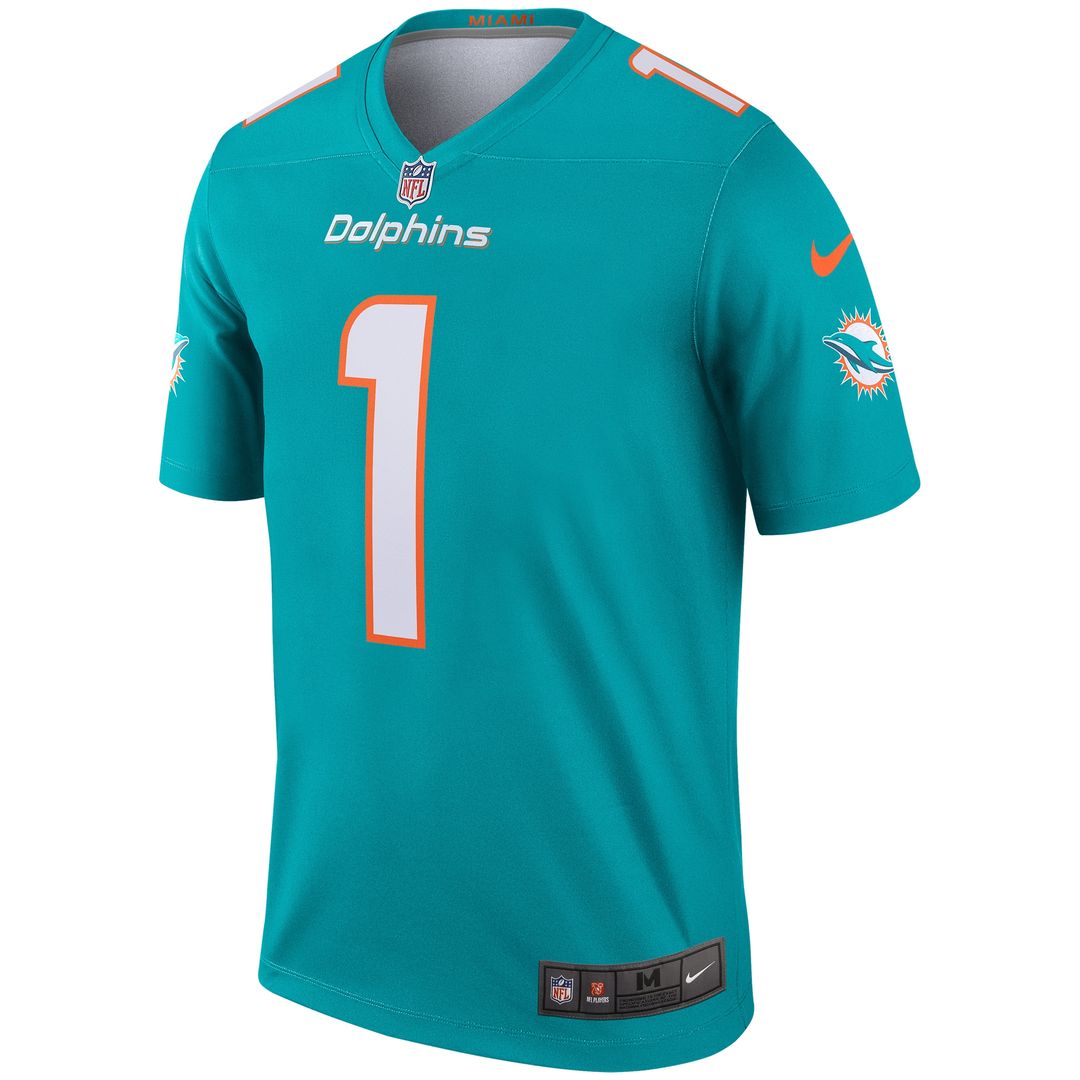 Tua Tagovailoa Miami Dolphins Nike Legend Player Performance Top - Aqua NFL Fan Gear Popular Style