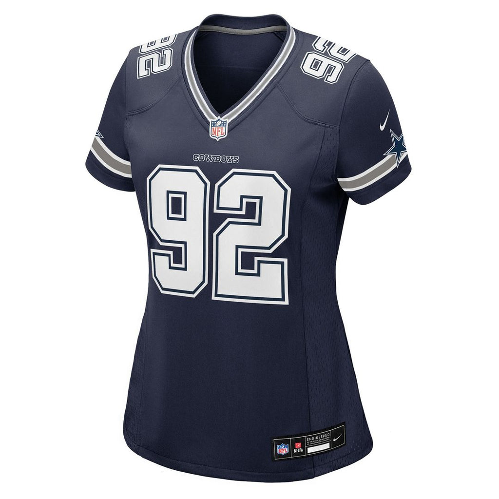 Quinnen Williams Dallas Cowboys Nike Women's Team Game Jersey - Navy Official NFL Team Apparel Football Fan Gear