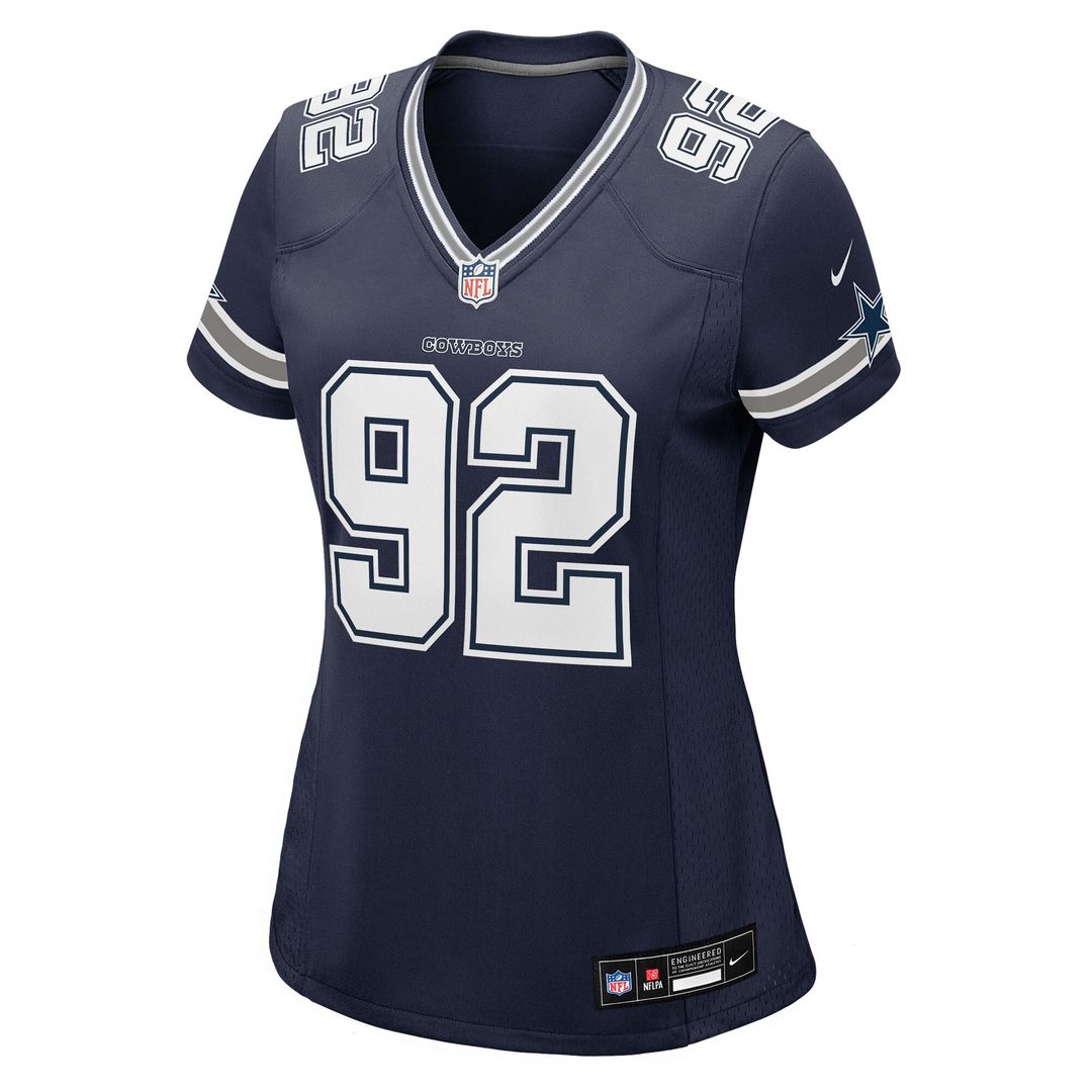 Quinnen Williams Dallas Cowboys Nike Women's Team Game Jersey - Navy Official NFL Team Apparel Football Fan Gear