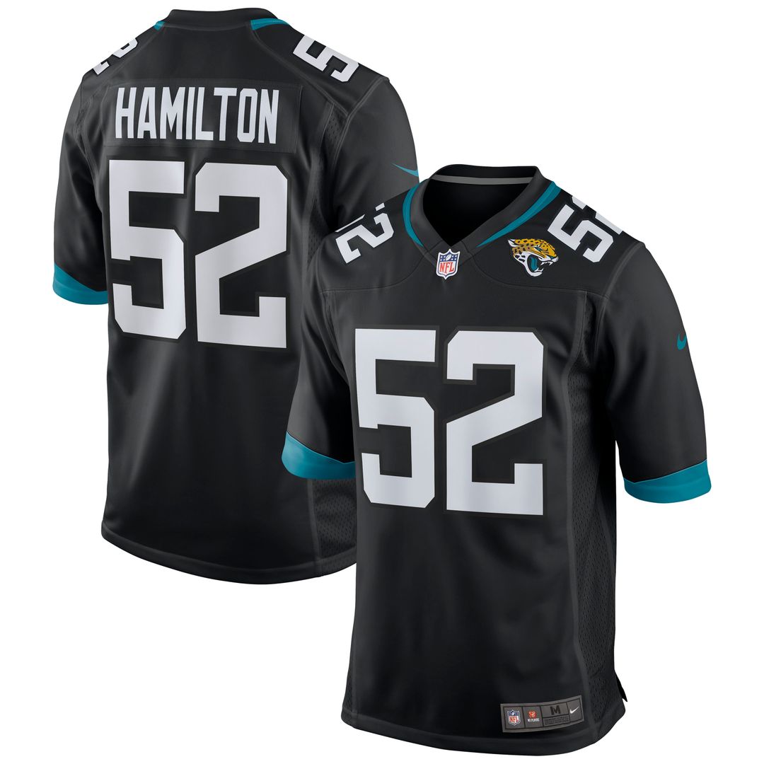 DaVon Hamilton Jacksonville Jaguars Nike Game Jersey - Black Official NFL Team Apparel Football Fan Gear