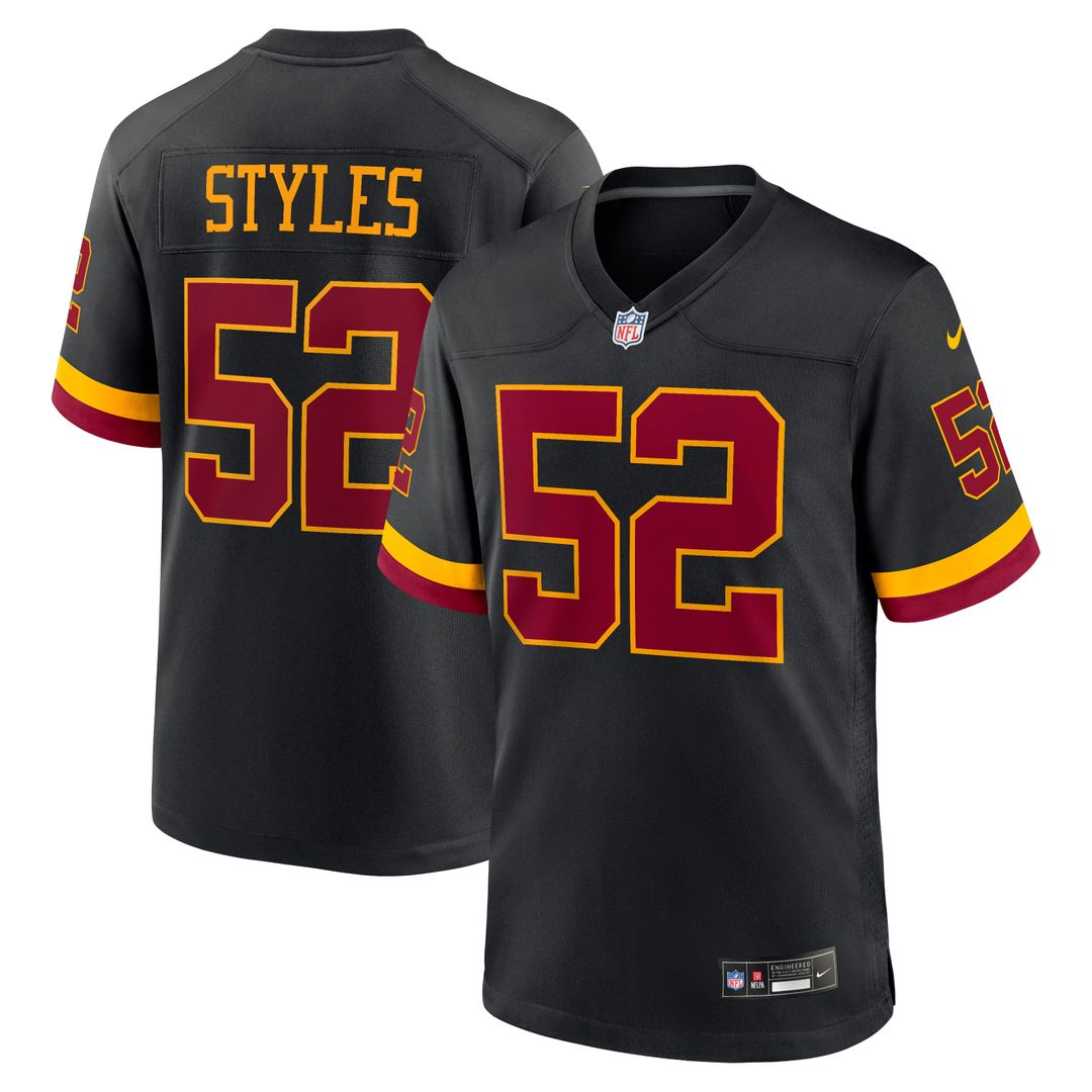 Sonny Styles Washington Commanders Nike Game Player Jersey - Black Official NFL Team Apparel Football Fan Gear