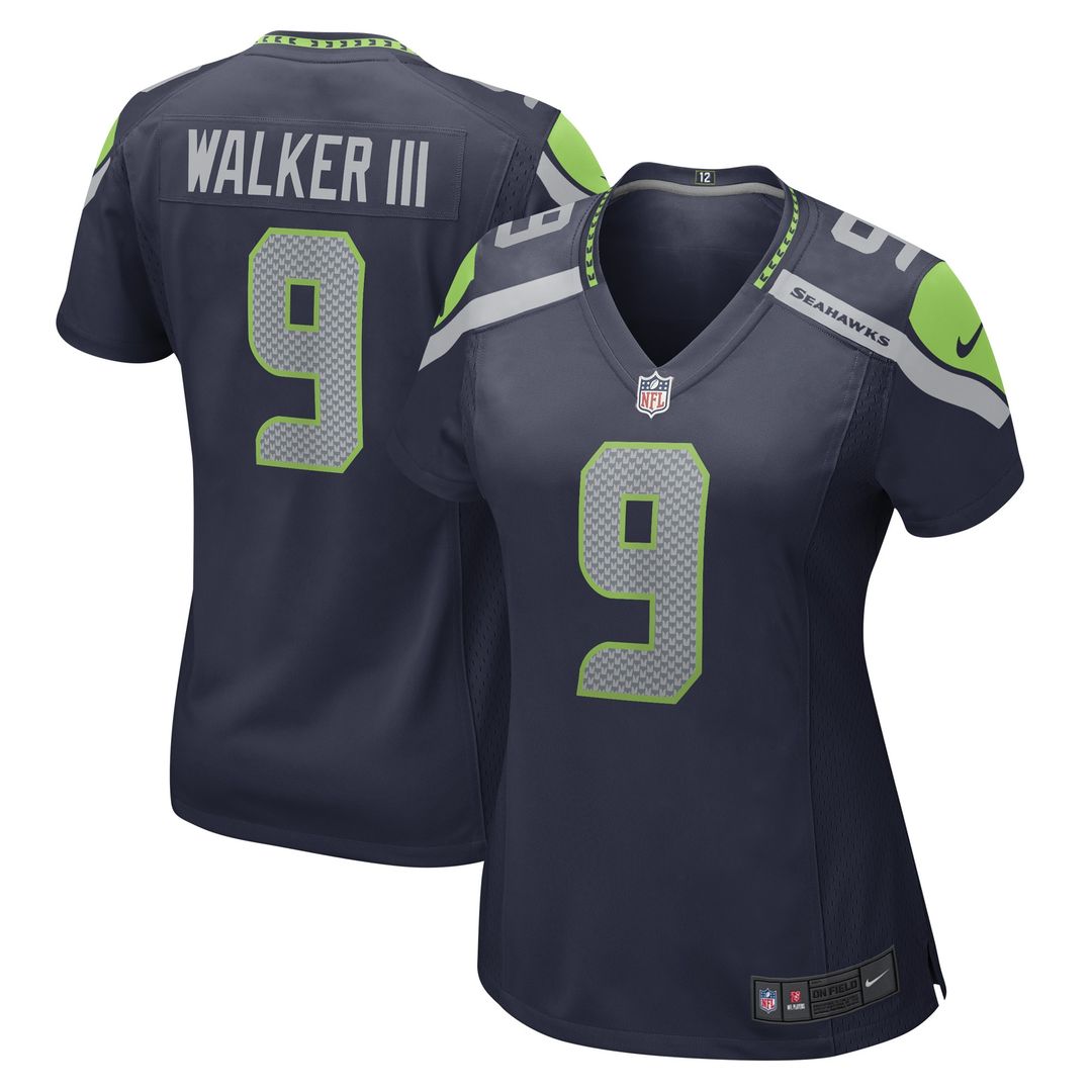 Kenneth Walker III Seattle Seahawks Nike Women's Player Jersey - Navy Official NFL Team Apparel Football Fan Gear