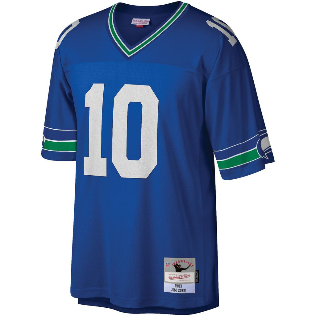 Jim Zorn Seattle Seahawks Mitchell & Ness Legacy Replica Jersey - Royal Official NFL Team Apparel Football Fan Gear