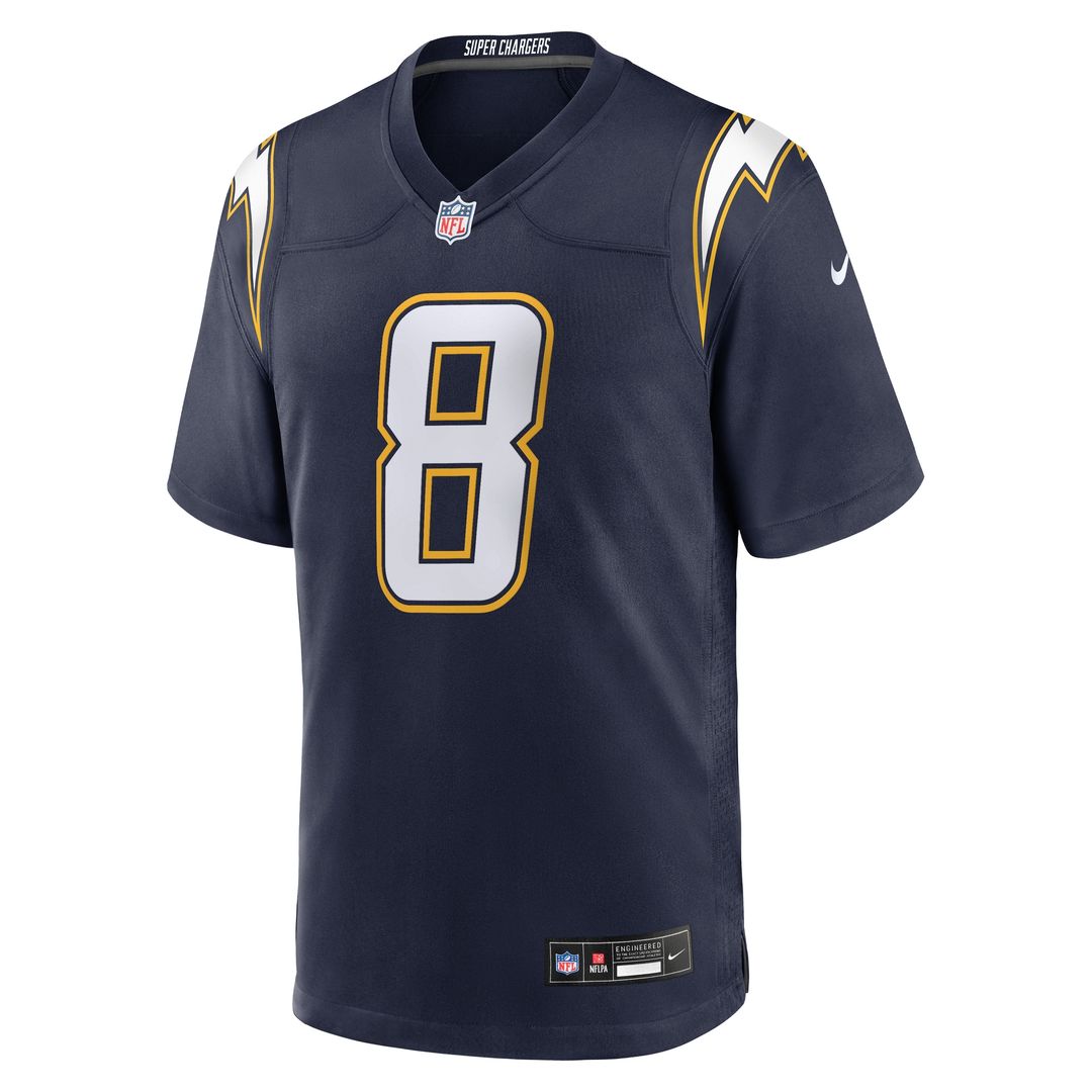 Omarion Hampton Los Angeles Chargers Nike Game Player Jersey - Powder Blue Official NFL Team Apparel Football Fan Gear