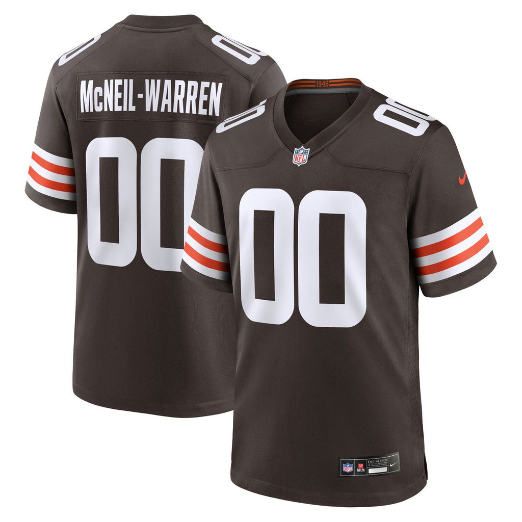 Emmanuel McNeil-Warren Cleveland Browns Nike Game Jersey - Brown Official NFL Team Apparel Football Fan Gear