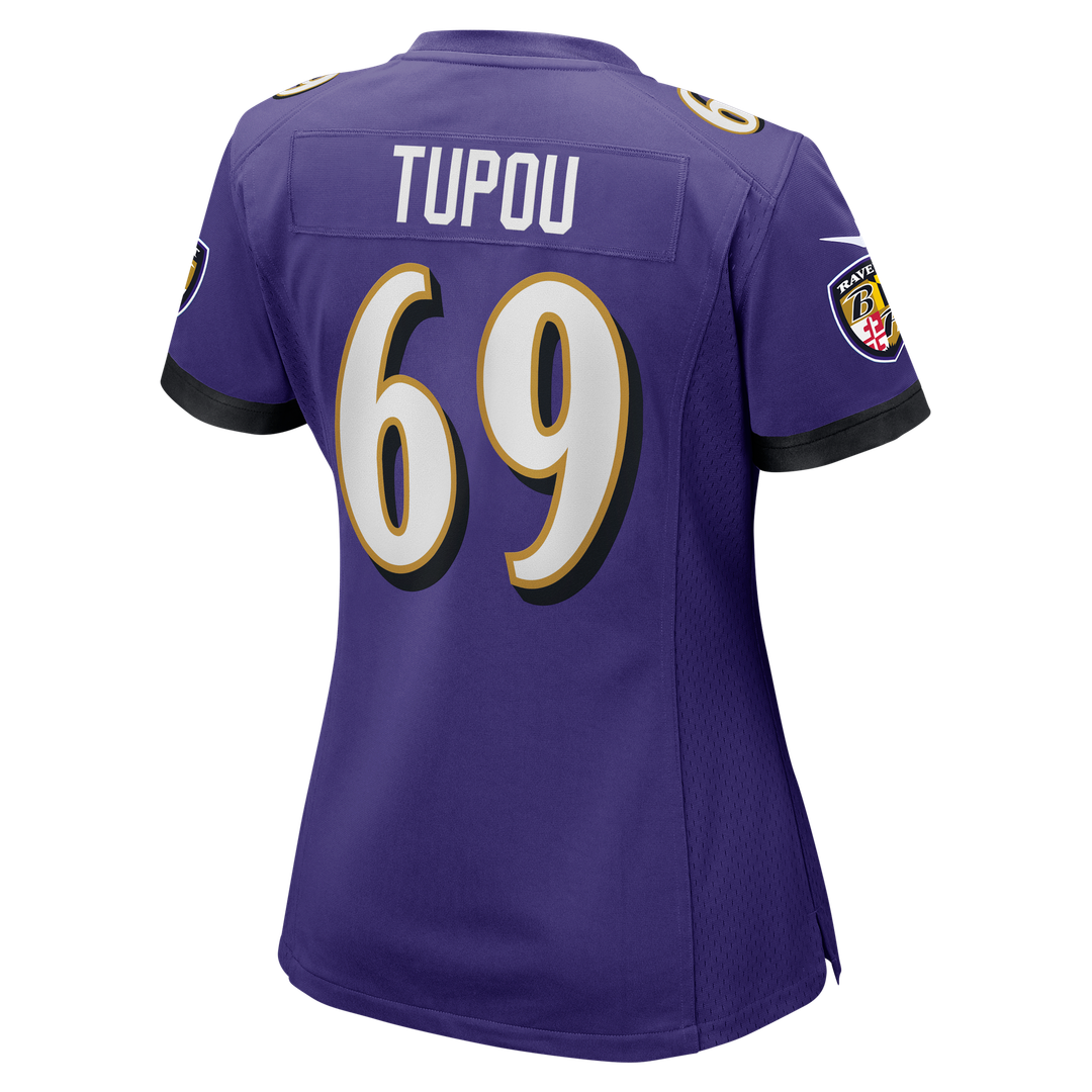 Josh Tupou Baltimore Ravens Nike Women's Team Game Jersey - Purple Official NFL Team Apparel Football Fan Gear