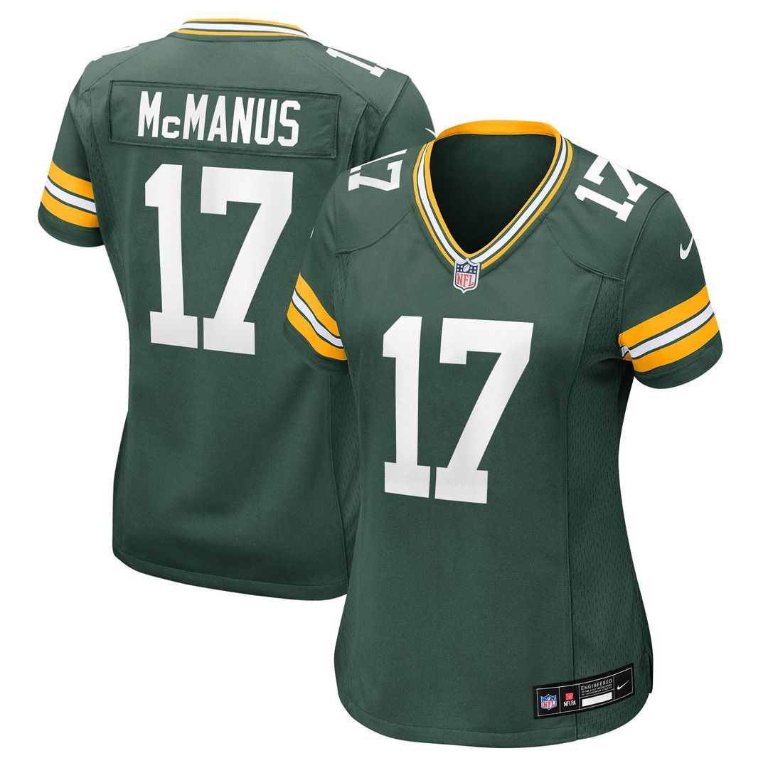 Brandon McManus Green Bay Packers Nike Women's Team Game Jersey - Green Official NFL Team Apparel Football Fan Gear