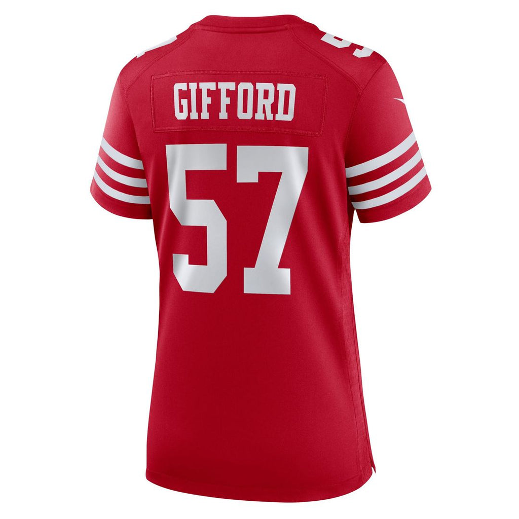 Luke Gifford San Francisco 49ers Nike Women's Team Game Jersey - Scarlet Official NFL Team Apparel Football Fan Gear