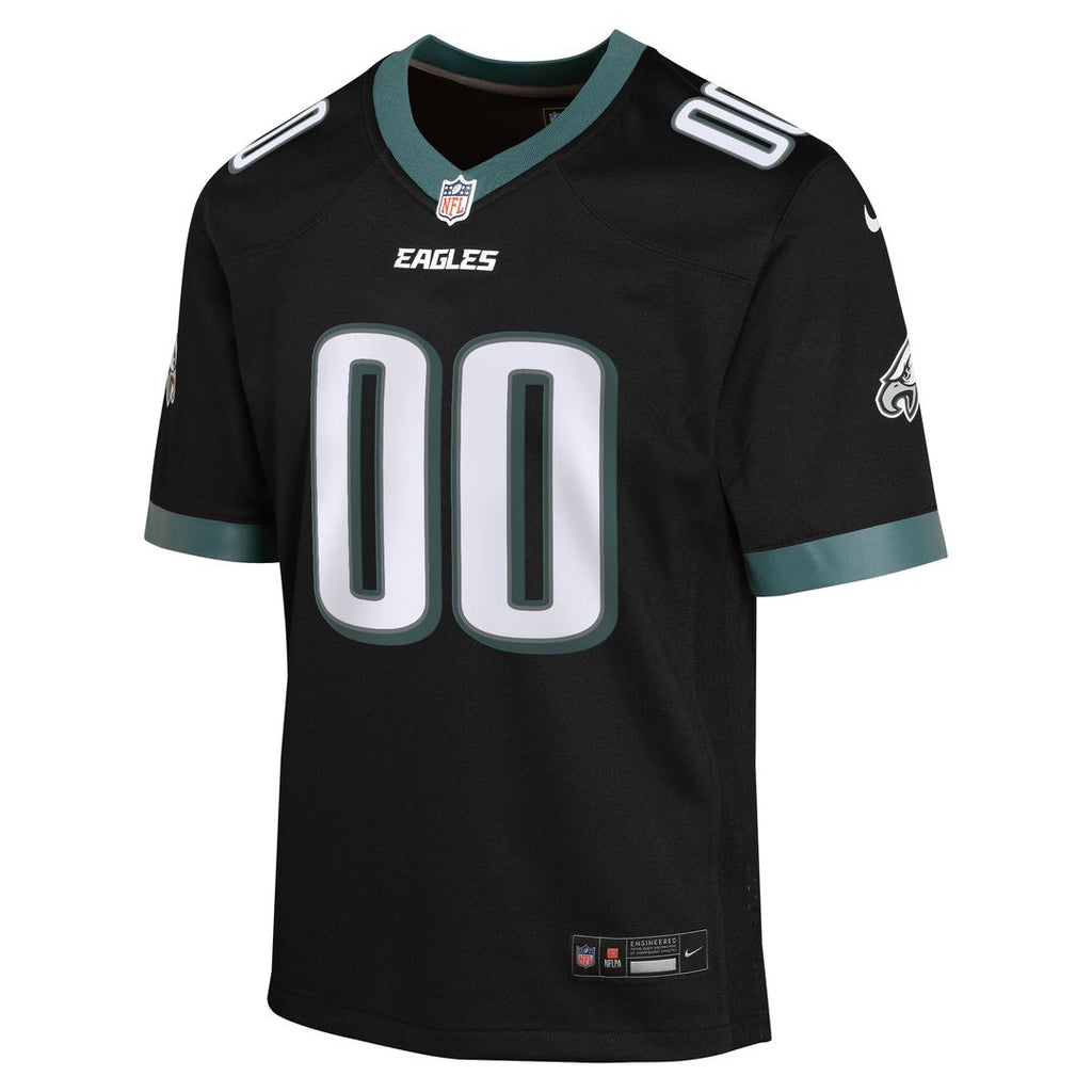 Philadelphia Eagles Nike Youth Alternate Custom Game Jersey - Black Official NFL Team Apparel Football Fan Gear