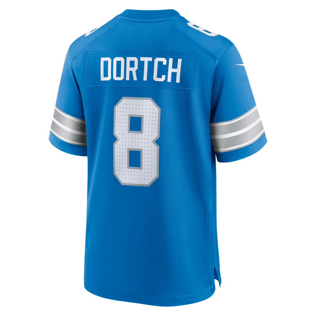 Greg Dortch Detroit Lions Nike Team Game Jersey - Blue Official NFL Team Apparel Football Fan Gear