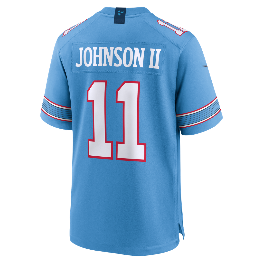 Jermaine Johnson II Tennessee Titans Nike Team Game Jersey - Light Blue Official NFL Team Apparel Football Fan Gear