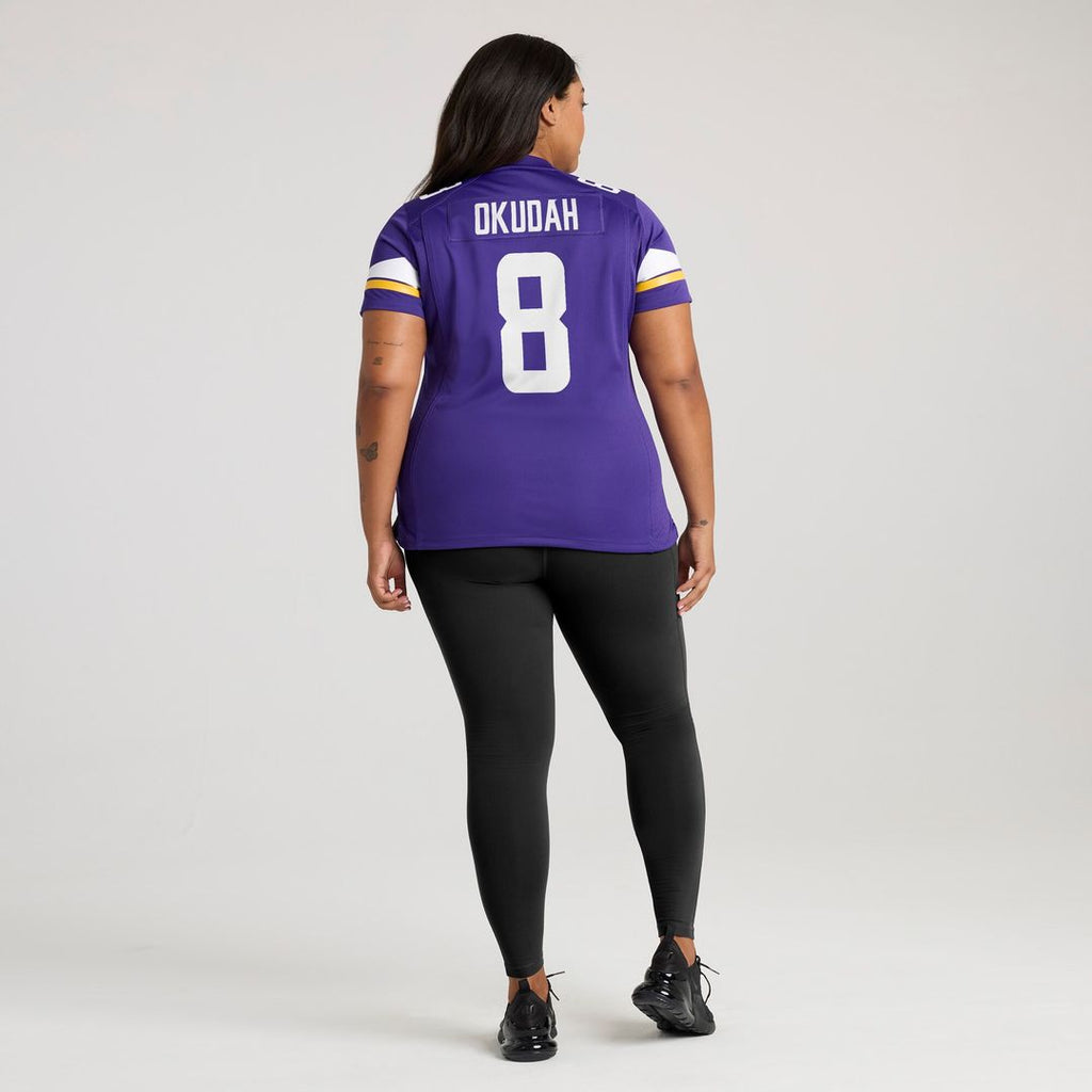 Jeff Okudah Minnesota Vikings Nike Women's Team Game Jersey - Purple Official NFL Team Apparel Football Fan Gear