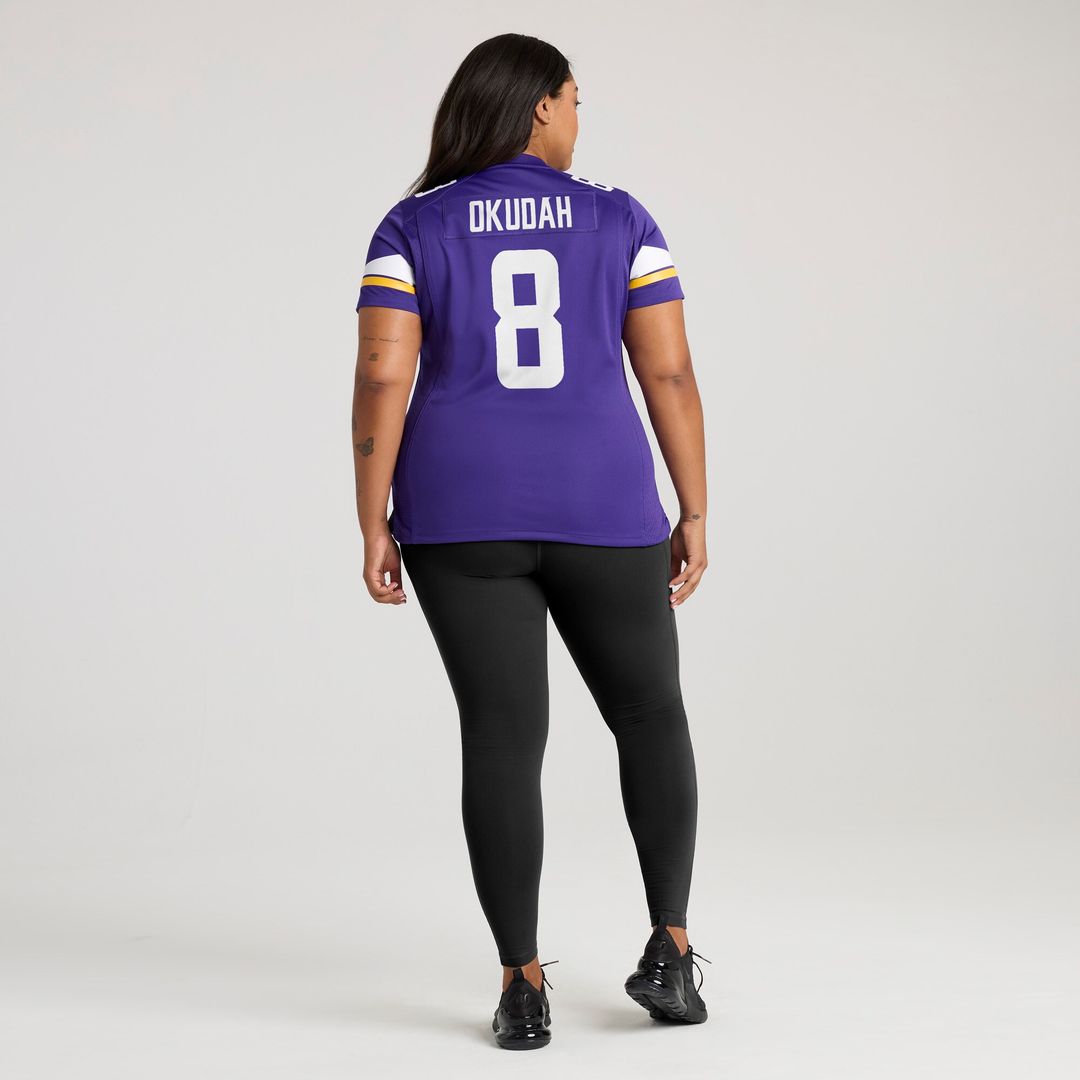 Jeff Okudah Minnesota Vikings Nike Women's Team Game Jersey - Purple Official NFL Team Apparel Football Fan Gear
