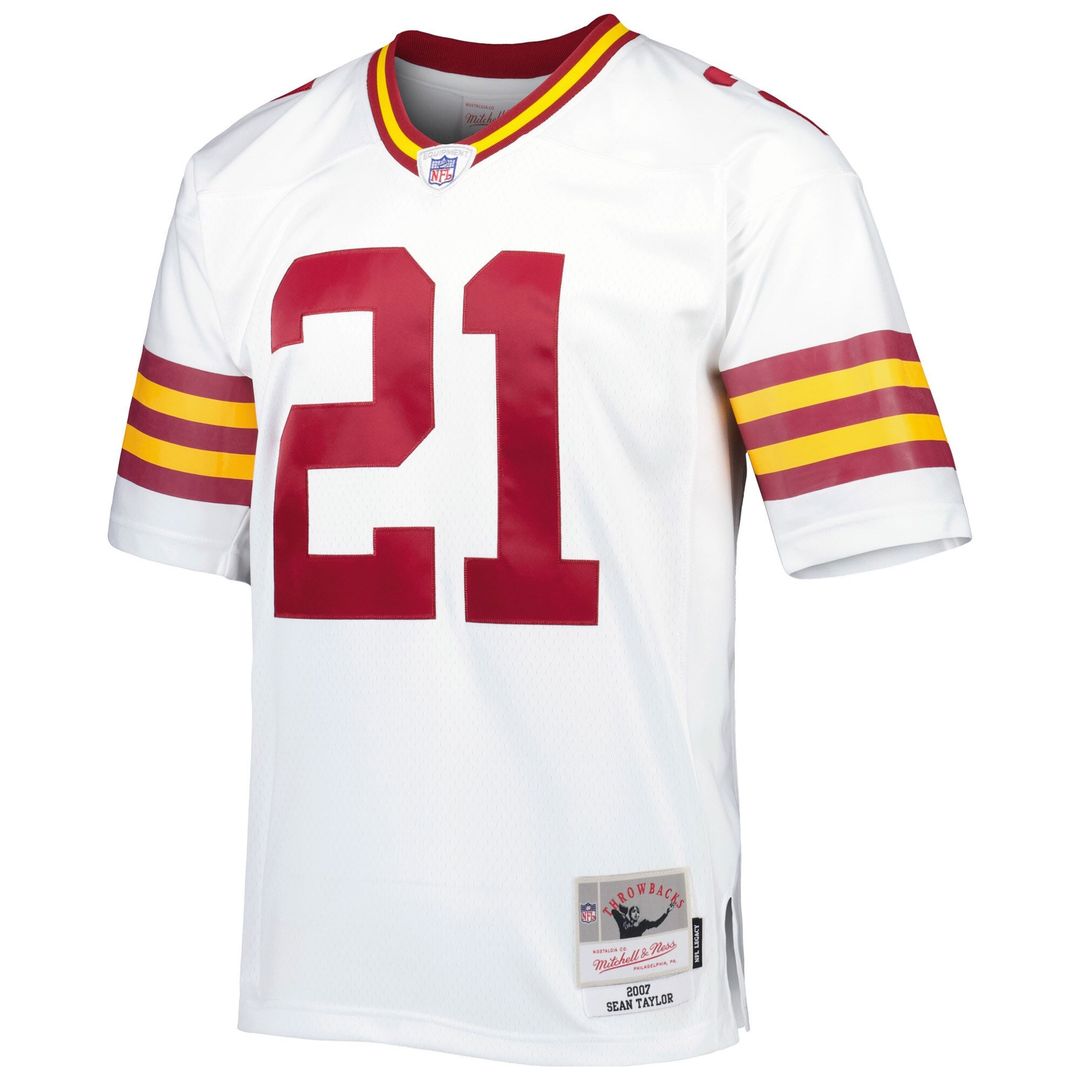 Sean Taylor Washington Commanders Mitchell & Ness Big & Tall 2007 Legacy Retired Player Jersey - White Official NFL Team Apparel Football Fan Gear