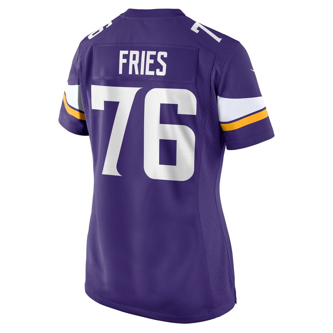Will Fries Minnesota Vikings Nike Women's Team Game Jersey - Purple Official NFL Team Apparel Football Fan Gear