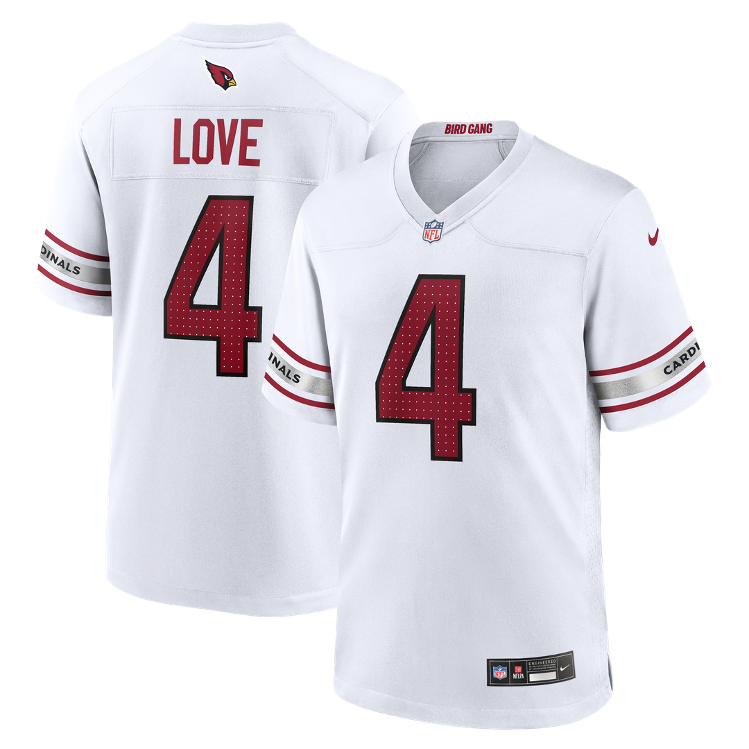 Jeremiyah Love Arizona Cardinals Nike Game Player Jersey - White Official NFL Team Apparel Football Fan Gear